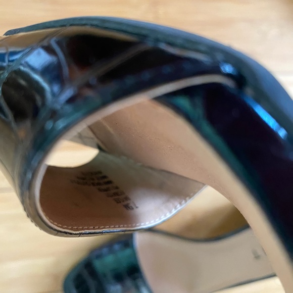 ESPRIT Black heels Sandals size 7.5M - Picture 10 of 11